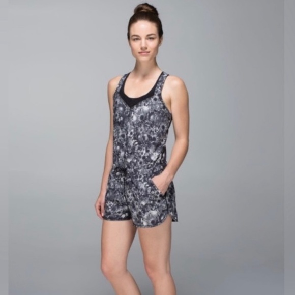 lululemon athletica Black and Gray Jumpsuit - Picture 1 of 7
